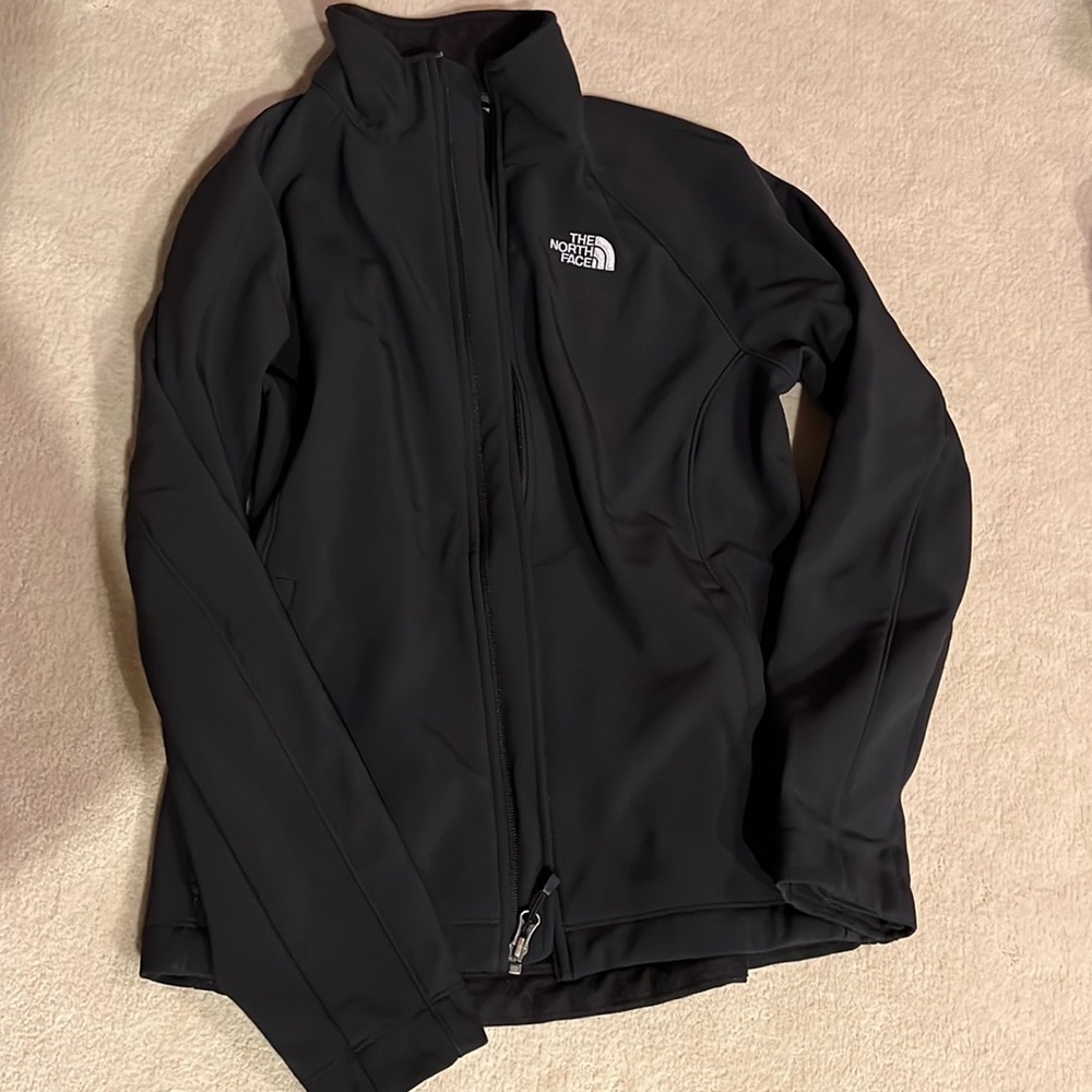 North Face size S Black windbreaker with fleece lining